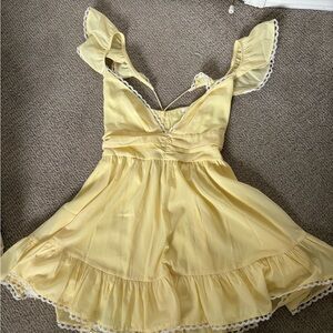 Lucy in the Sky Yellow Mini Dress